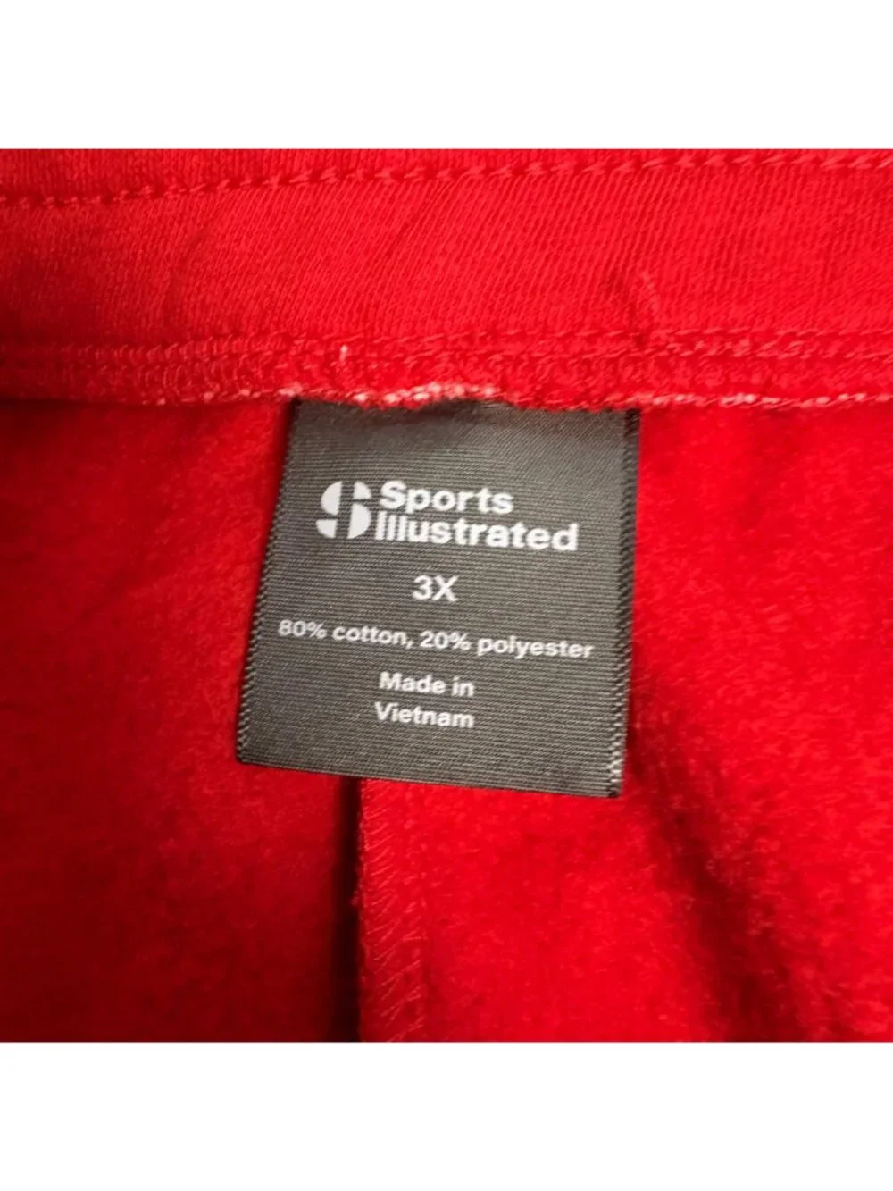 Sports Illustrated Jogger Sweatpants Mens 3X Red Relaxed Fit Casual Drawstring